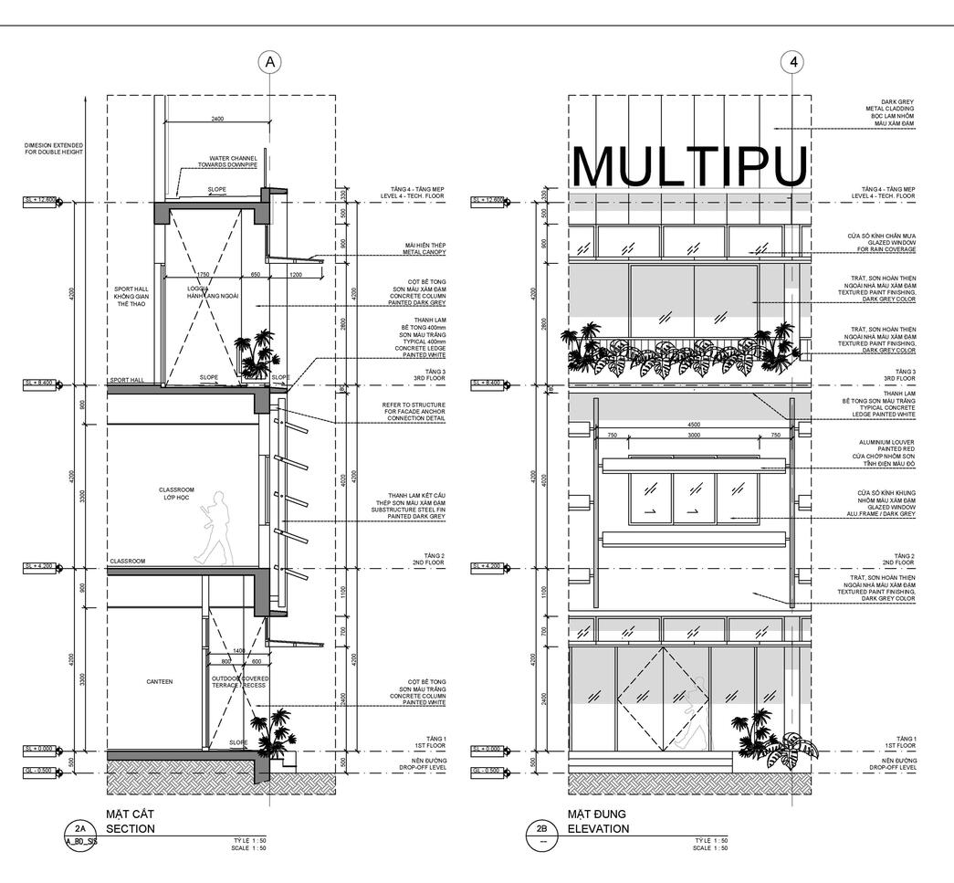 Groupement scolaire SIS à Hô Chi Minh // Etudes techniques et chantier // G8A architects
