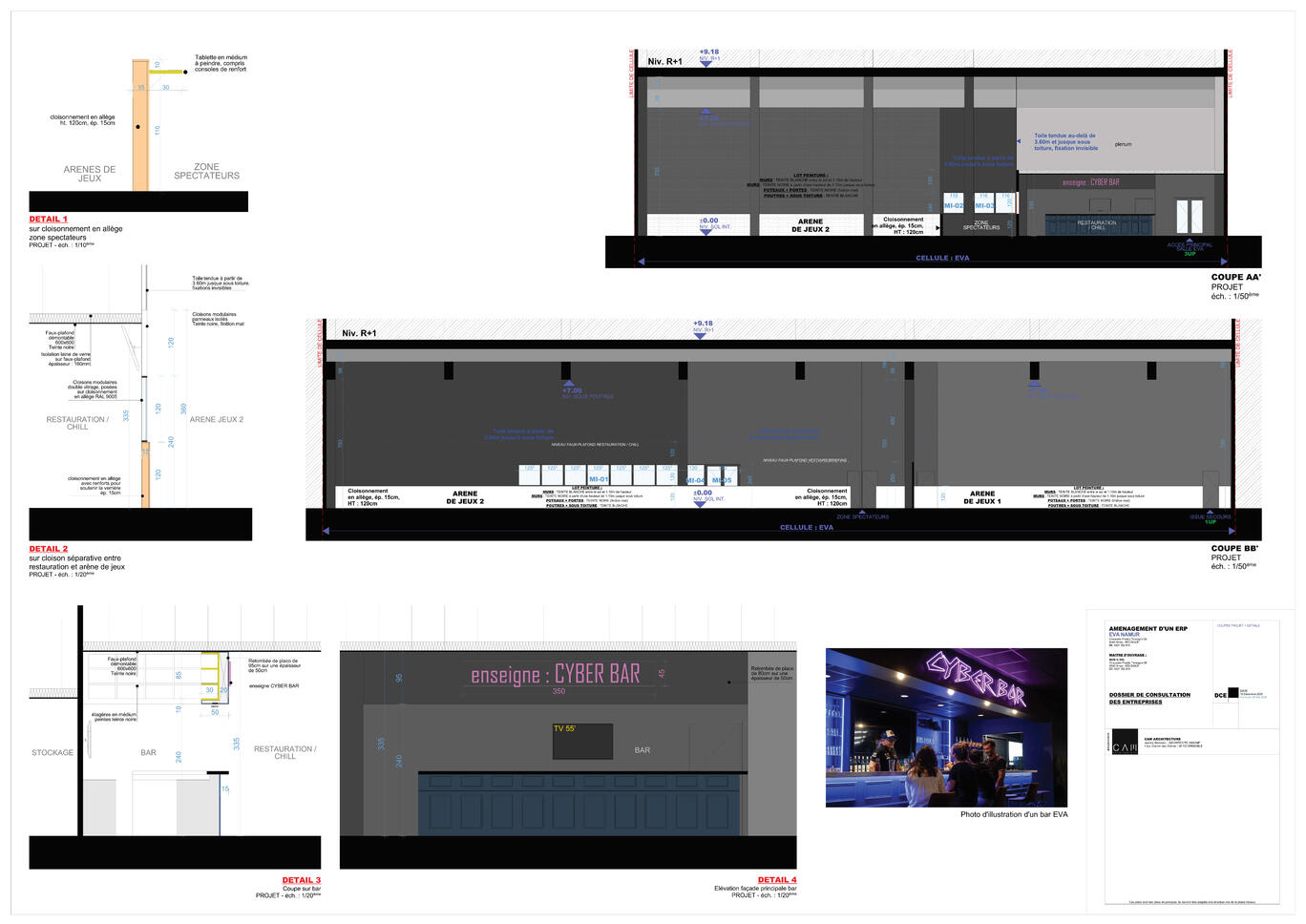 EVA - Esport Virtual Arenas // Sous-traitance dossiers DCE // CAM architecture
